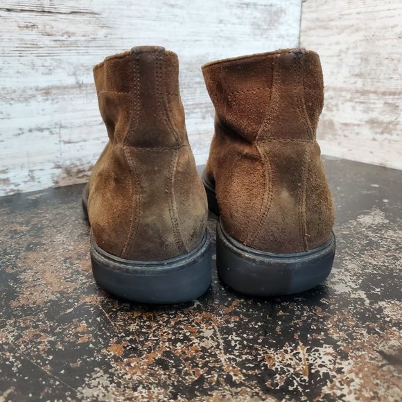 Frye Edwin Chukka Boots Sz 13 M Used Brown Suede Rugged Distressed 87160 - Picture 11 of 14